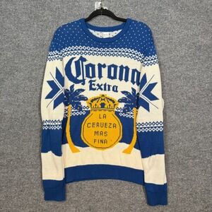 Corona Extra Beer Ugly Christmas Sweater‎  Womens XL Logo Vintage Xmas Holidays